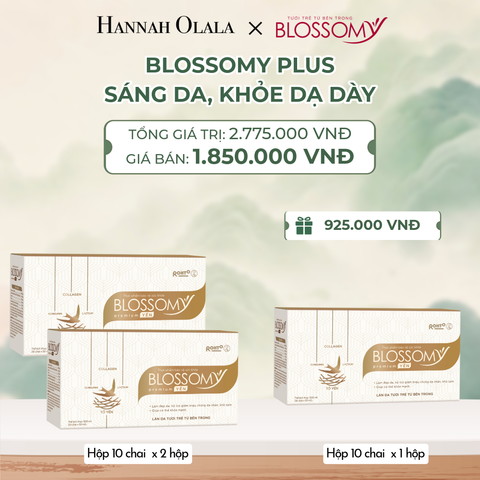  MUA 2 HỘP 10 THỰC PHẨM BẢO VỆ SỨC KHỎE BLOSSOMY PREMIUM TỔ YẾN (MÀU VÀNG) - TẶNG 1 HỘP 10 THỰC PHẨM BẢO VỆ SỨC KHỎE BLOSSOMY PREMIUM TỔ YẾN (HỘP 10 CHAI X 3 HỘP) - A1040 
