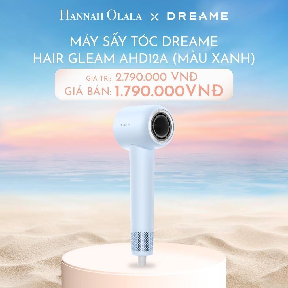  C425_DEAL 3: MÁY SẤY TÓC DREAME HAIR GLEAM AHD12A - BẢN QUỐC TẾ - BẢO HÀNH 24 THÁNG 