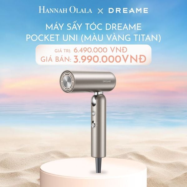  C430_DEAL 8: MÁY SẤY TÓC DREAME POCKET UNI - BẢN QUỐC TẾ - BẢO HÀNH 24 THÁNG 