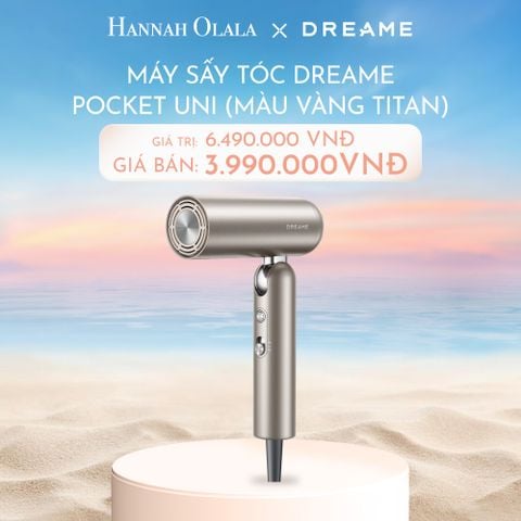  C430_DEAL 8: MÁY SẤY TÓC DREAME POCKET UNI - BẢN QUỐC TẾ - BẢO HÀNH 24 THÁNG 
