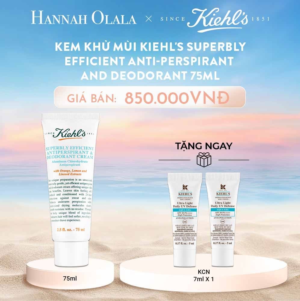  C410_DEAL 10: KEM KHỬ MÙI KIEHL'S SUPERBLY EFFICIENT ANTI-PERSPIRANT AND DEODORANT 