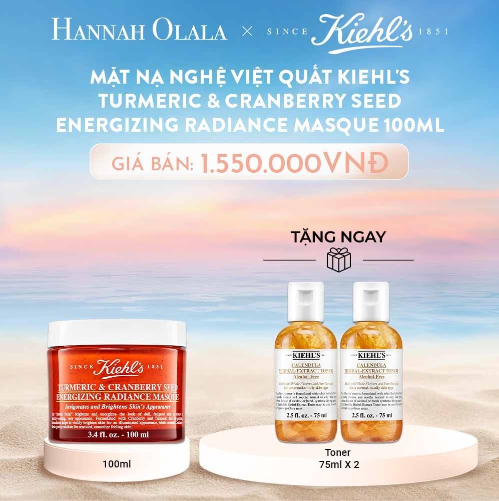  C420_DEAL 9: MẶT NẠ NGHỆ VIỆT QUẤT KIEHL'S TURMERIC & CRANBERRY SEED ENERGIZING RADIANCE MASQUE 100ML 
