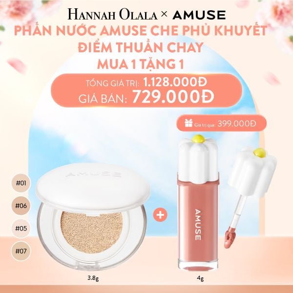  A22_DEAL 4: PHẤN NƯỚC AMUSE CHE PHỦ KHUYẾT ĐIỂM THUẦN CHAY 
