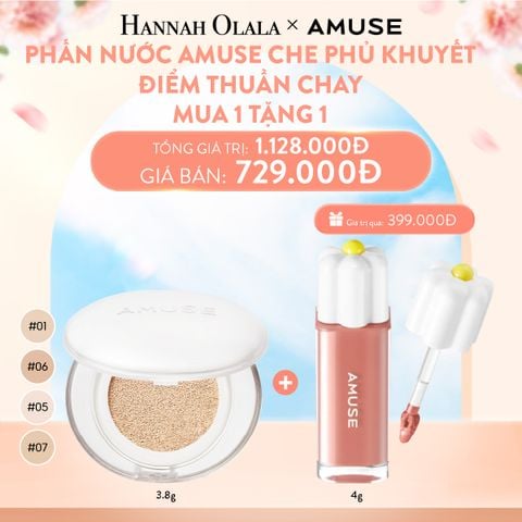 A22_DEAL 4: PHẤN NƯỚC AMUSE CHE PHỦ KHUYẾT ĐIỂM THUẦN CHAY 