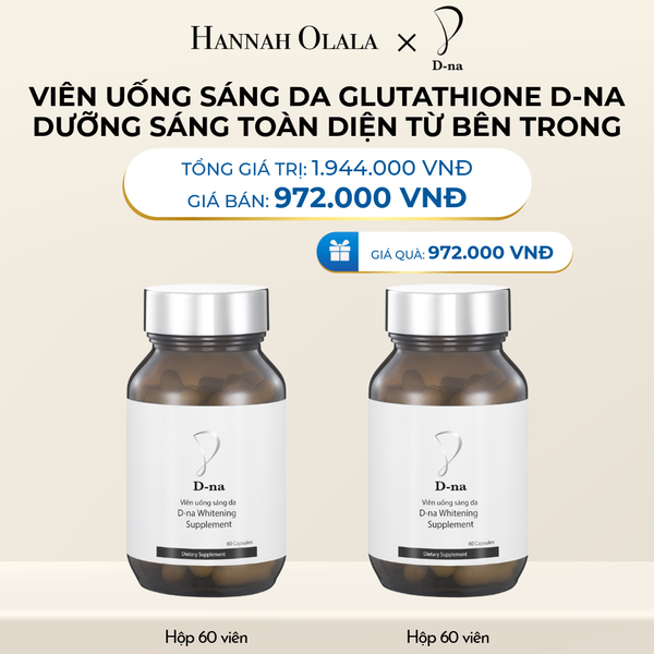  DEAL 11: [FLASH DEAL] MUA 1 TẶNG 1 HỘP VIÊN UỐNG TRẮNG DA GLUTATHIONE D-NA (HỘP 60V x 2 HỘP) 