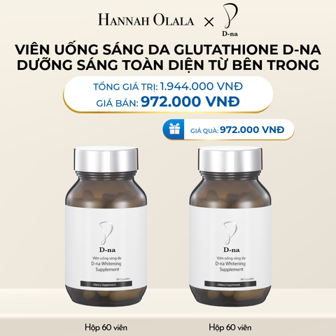  DEAL 11: [FLASH DEAL] MUA 1 TẶNG 1 HỘP VIÊN UỐNG TRẮNG DA GLUTATHIONE D-NA (HỘP 60V x 2 HỘP) 
