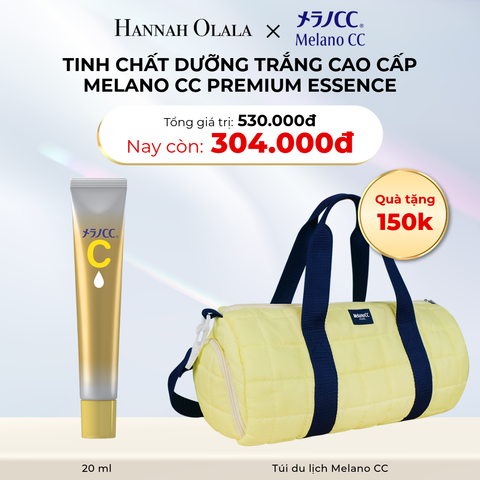  D26_DEAL 13A: GIẢM 20% KHI MUA 1 TINH CHẤT DƯỠNG TRẮNG CAO CẤP MELANO CC PREMIUM ESSENCE 20ML +  TẶNG 1 TÚI DU LỊCH MELANO CC 