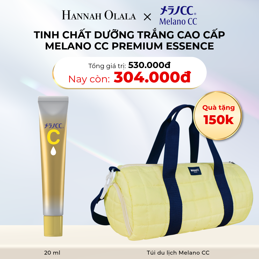  D26_DEAL 13A: GIẢM 20% KHI MUA 1 TINH CHẤT DƯỠNG TRẮNG CAO CẤP MELANO CC PREMIUM ESSENCE 20ML +  TẶNG 1 TÚI DU LỊCH MELANO CC 
