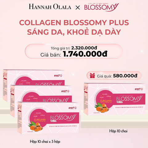  E336_DEAL 5: MUA 3 HỘP 10 TẶNG 1 HỘP 10 THỰC PHẨM BẢO VỆ SỨC KHỎE BLOSSOMY PLUS (MÀU HỒNG) (HỘP 10 CHAI X 4 HỘP) 