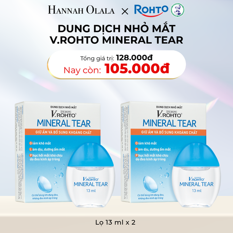  D14_DEAL 22: MUA COMBO 2 DUNG DỊCH NHỎ MẮT V.ROHTO MINERAL TEAR GIẢM CÒN 105K 