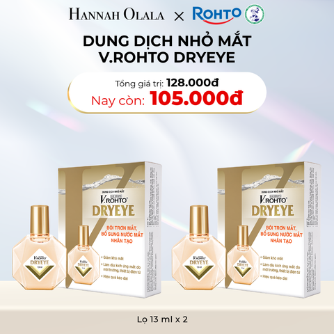  D15_DEAL 23: MUA COMBO 2 DUNG DỊCH NHỎ MẮT V.ROHTO DRYEYE GIẢM CÒN 105K 
