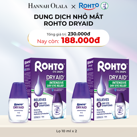  D16_DEAL 24: MUA COMBO 2 DUNG DỊCH NHỎ MẮT ROHTO DRY AID GIẢM CÒN 188K 