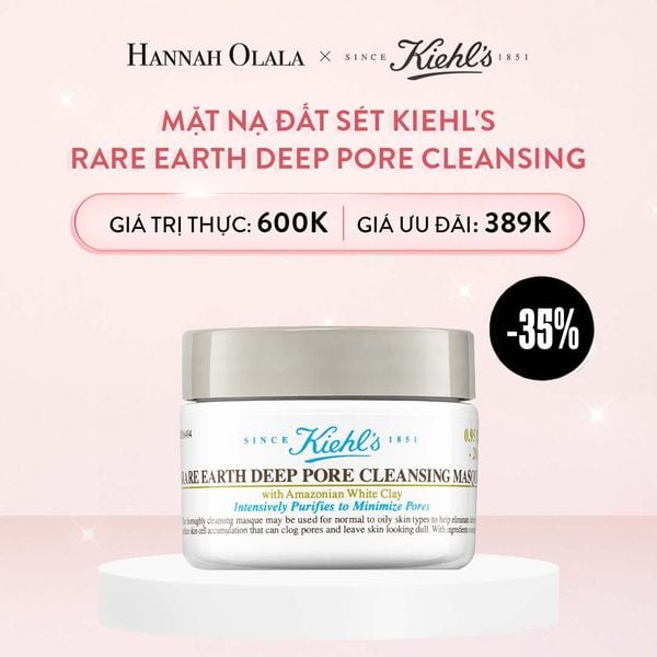  E343_DEAL 15: MẶT NẠ ĐẤT SÉT KIEHL'S RARE EARTH DEEP PORE CLEANSING MASQUE 28ML 
