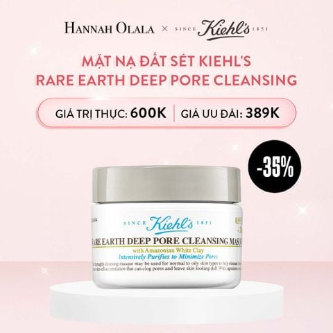  E343_DEAL 15: MẶT NẠ ĐẤT SÉT KIEHL'S RARE EARTH DEEP PORE CLEANSING MASQUE 28ML 