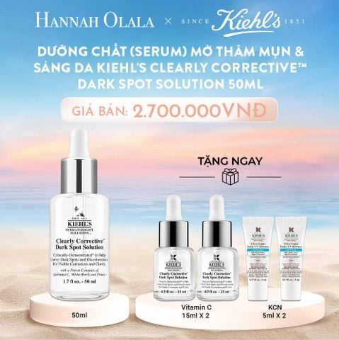  C409_DEAL 1: DƯỠNG CHẤT (SERUM) LÀM SÁNG DA & MỜ THÂM MỤN KIEHL'S CLEARLY CORRECTIVE™ DARK SPOT SOLUTION 50ML 