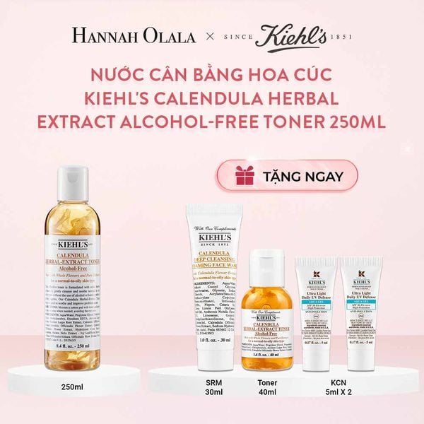  E342_DEAL 14: NƯỚC CÂN BẰNG HOA CÚC KIEHL'S CALENDULA HERBAL EXTRACT ALCOHOL-FREE TONER 250ML 
