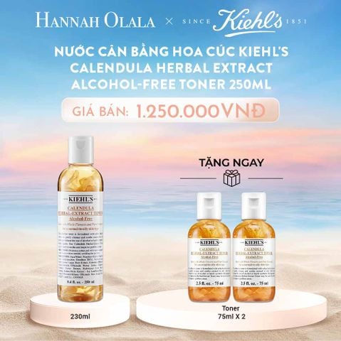  C417_DEAL 6: NƯỚC CÂN BẰNG HOA CÚC KIEHL'S CALENDULA HERBAL EXTRACT ALCOHOL-FREE TONER 250ML 