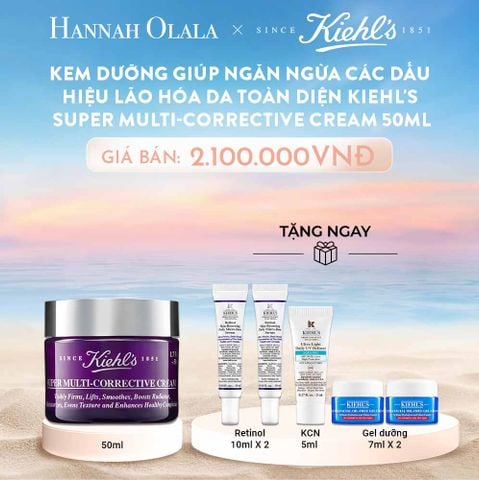  C419_DEAL 8: KEM DƯỠNG GIÚP NGĂN NGỪA CÁC DẤU HIỆU LÃO HÓA DA TOÀN DIỆN KIEHL'S SUPER MULTI-CORRECTIVE CREAM 50ML 