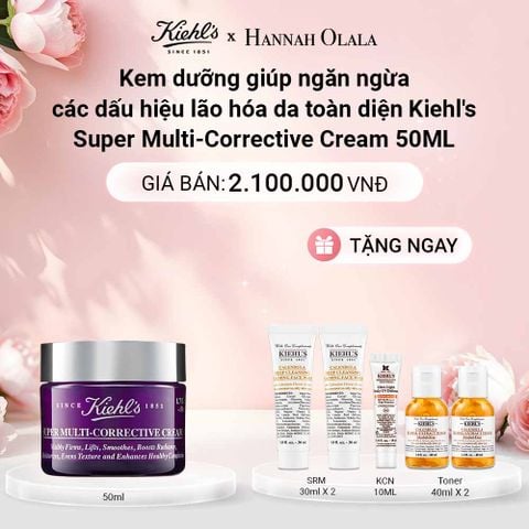 E940: DEAL 2: KEM DƯỠNG GIÚP NGĂN NGỪA CÁC DẤU HIỆU LÃO HÓA DA TOÀN DIỆN KIEHL'S SUPER MULTI-CORRECTIVE CREAM 50ML 