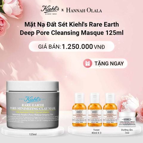  E942: DEAL 4: MẶT NẠ ĐẤT SÉT KIEHL'S RARE EARTH DEEP PORE CLEANSING MASQUE 125ML 