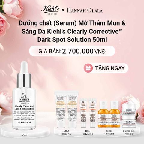  E932: DEAL 1: DƯỠNG CHẤT (SERUM) LÀM SÁNG DA & MỜ THÂM MỤN KIEHL'S CLEARLY CORRECTIVE™ DARK SPOT SOLUTION 50ML 