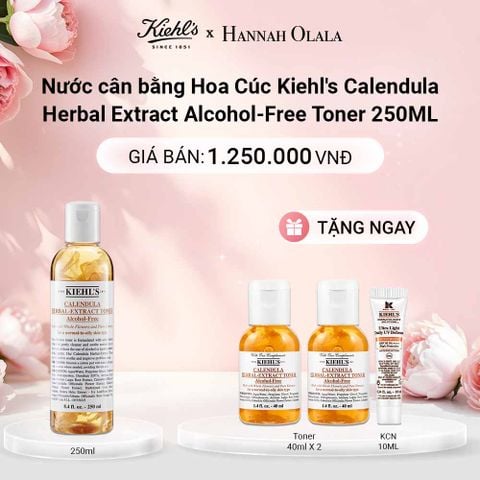  E937: DEAL 14: NƯỚC CÂN BẰNG HOA CÚC KIEHL'S CALENDULA HERBAL EXTRACT ALCOHOL-FREE TONER 250ML 