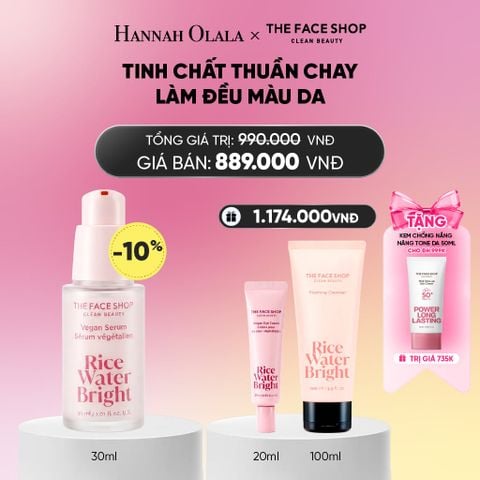  TINH CHẤT THUẦN CHAY LÀM ĐỀU MÀU DA RICE WATER BRIGHT VEGAN SERUM 30ML_A352 