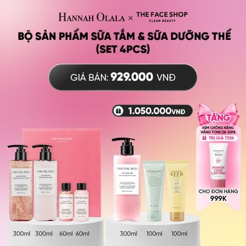  BỘ SẢN PHẨM SỮA TẮM & SỮA DƯỠNG THỂ PERFUME SEED VELVET SPECIAL BODY CARE SET 4PCS_ A353 