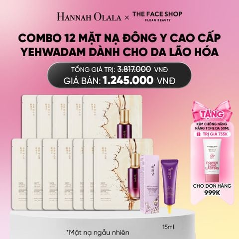  COMBO 12 MẶT NẠ ĐÔNG Y CAO CẤP YEHWADAM DÀNH CHO DA LÃO HÓA_ A340 