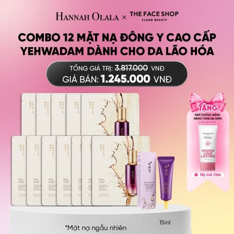  COMBO 12 MẶT NẠ ĐÔNG Y CAO CẤP YEHWADAM DÀNH CHO DA LÃO HÓA_A340 