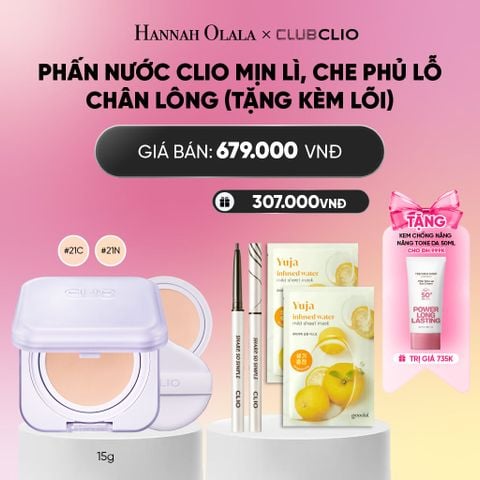  PHẤN NƯỚC MỊN LÌ, CHE PHỦ LỖ CHÂN LÔNG CLIO KILL COVER MESH BLUR CUSHION (TẶNG KÈM LÕI)_A1908 