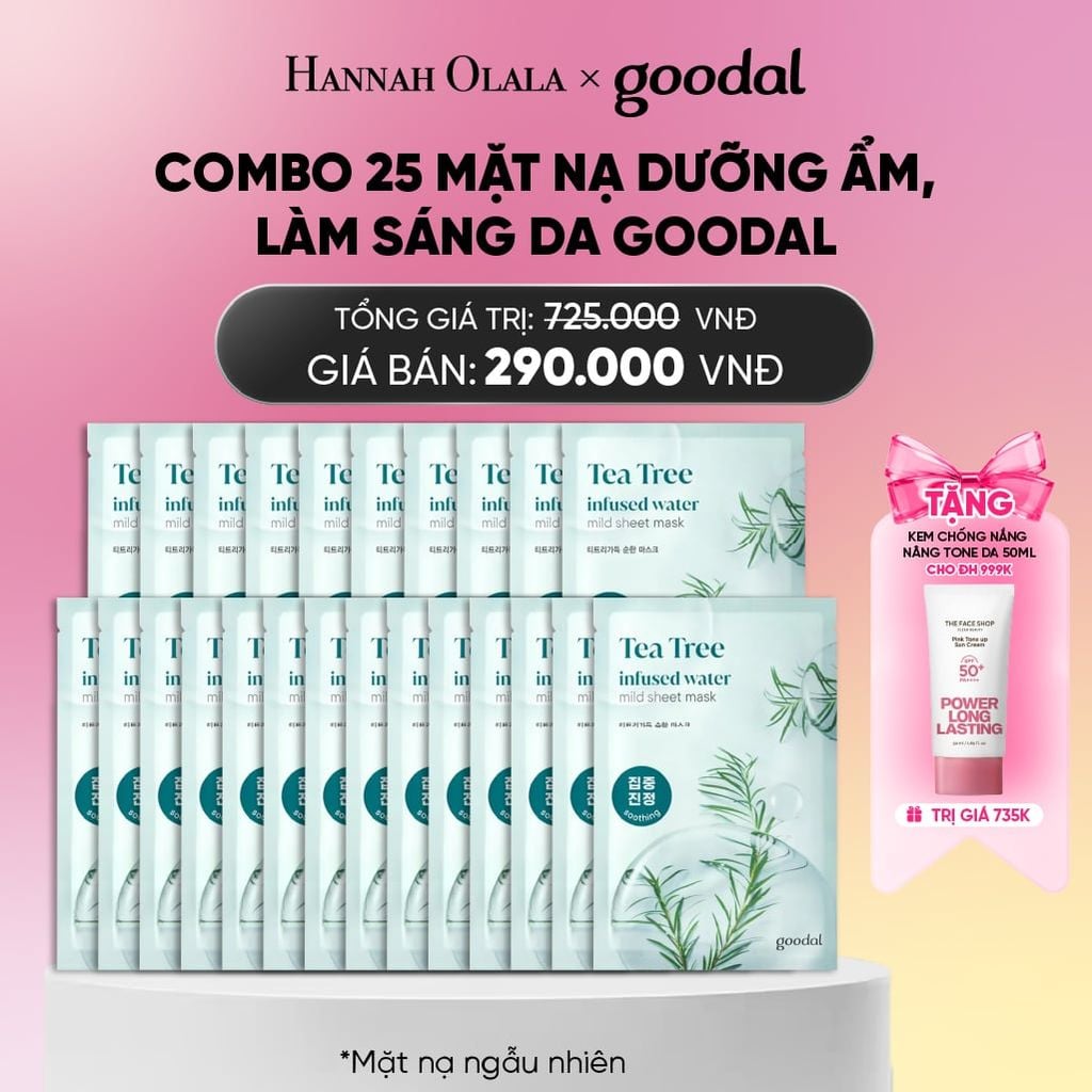  COMBO 25 MẶT NẠ DƯỠNG ẨM, LÀM SÁNG DA GOODAL 20G_A1497 