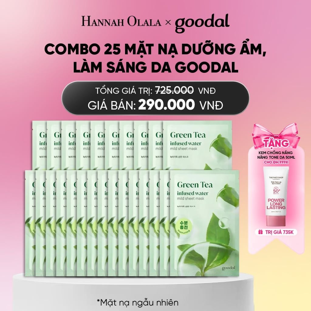  COMBO 25 MẶT NẠ DƯỠNG ẨM, LÀM SÁNG DA GOODAL 20G_A1497 