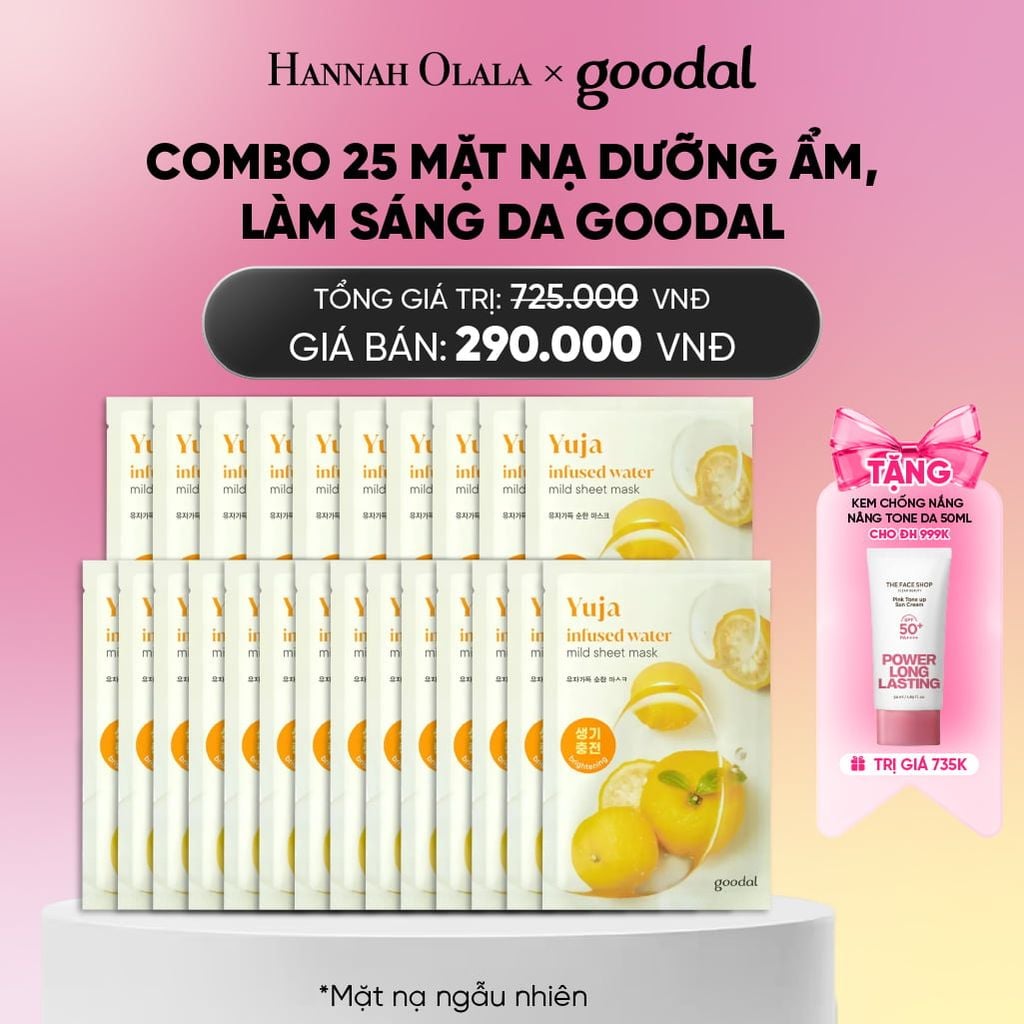  COMBO 25 MẶT NẠ DƯỠNG ẨM, LÀM SÁNG DA GOODAL 20G_A1497 