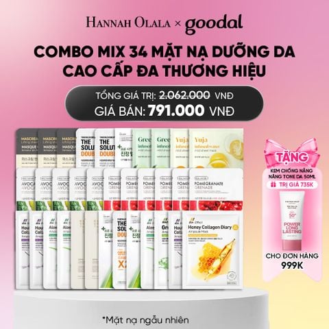  COMBO MIX 34 MẶT NẠ CAO DƯỠNG DA CAO CẤP ĐA THƯƠNG HIỆU_ A1499 