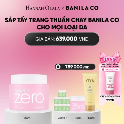  SÁP TẨY TRANG THUẦN CHAY BANILA CO CHO MỌI LOẠI DA 180ML_ A2181 