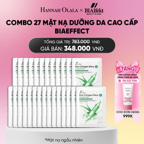  COMBO 27 MẶT NẠ DƯỠNG DA CAO CẤP BIAEFFECT 25ML_ A2136 