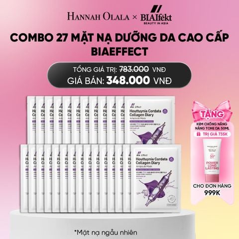  COMBO 27 MẶT NẠ DƯỠNG DA CAO CẤP BIAEFFECT 25ML_ A2136 