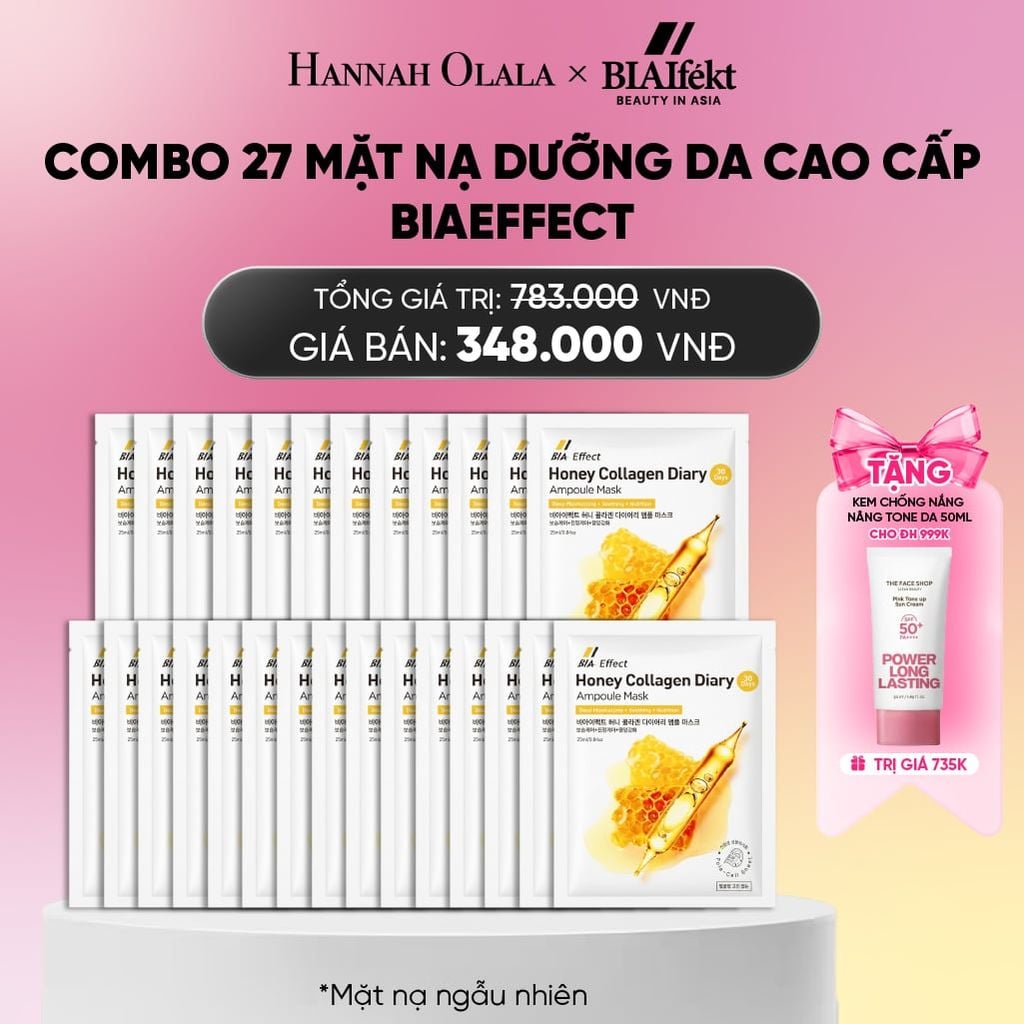  COMBO 27 MẶT NẠ DƯỠNG DA CAO CẤP BIAEFFECT 25ML_A2136 