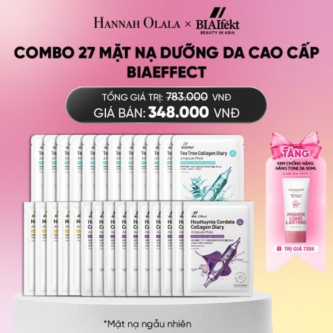  COMBO 27 MẶT NẠ DƯỠNG DA CAO CẤP BIAEFFECT 25ML_A2136 