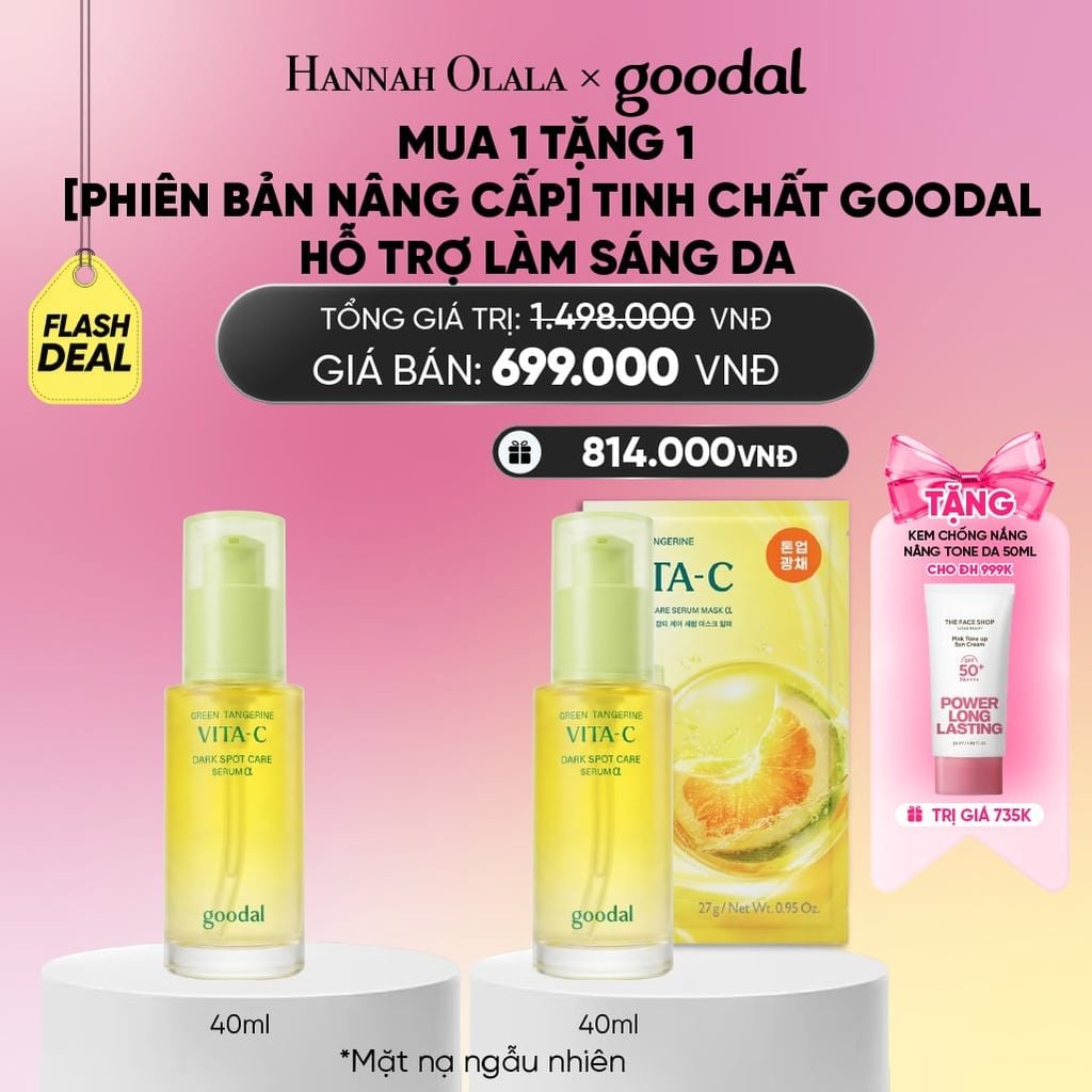  COMBO TINH CHẤT GOODAL HỖ TRỢ LÀM SÁNG DA, MỜ ĐỐM NÂU_A1500 
