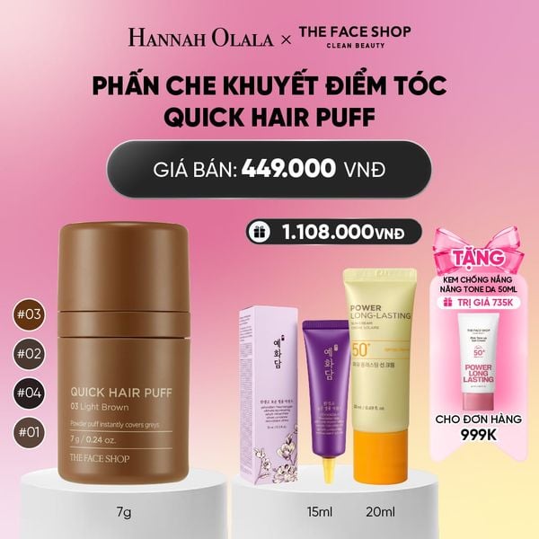  PHẤN CHE KHUYẾT ĐIỂM TÓC QUICK HAIR PUFF 7G_ A344 