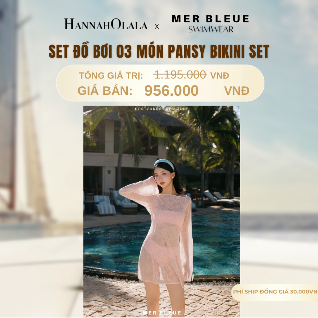  SET ĐỒ BƠI 3 MÓN PANSY BIKINI SET - DEAL 13 - A1249 