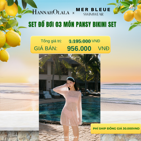  SET ĐỒ BƠI 3 MÓN PANSY BIKINI SET - DEAL 13 - A939 