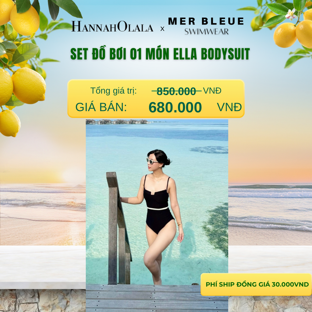  SET ĐỒ BƠI 1 MẢNH ELLA BODYSUIT - DEAL 2 - A897 