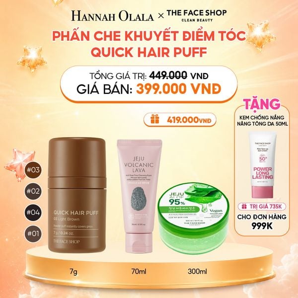  PHẤN CHE KHUYẾT ĐIỂM TÓC QUICK HAIR PUFF 7G 