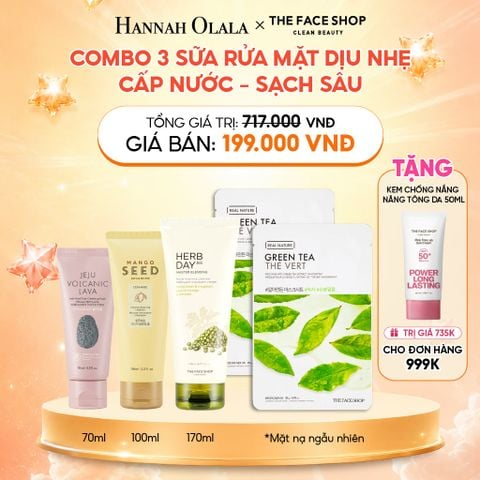  COMBO 3 SỮA RỬA MẶT DỊU NHẸ - CẤP NƯỚC - SẠCH SÂU 