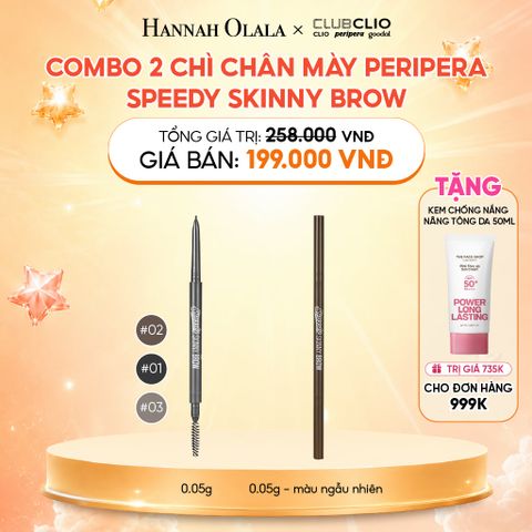  COMBO 2 CHÌ CHÂN MÀY PERIPERA SPEEDY SKINNY BROW 