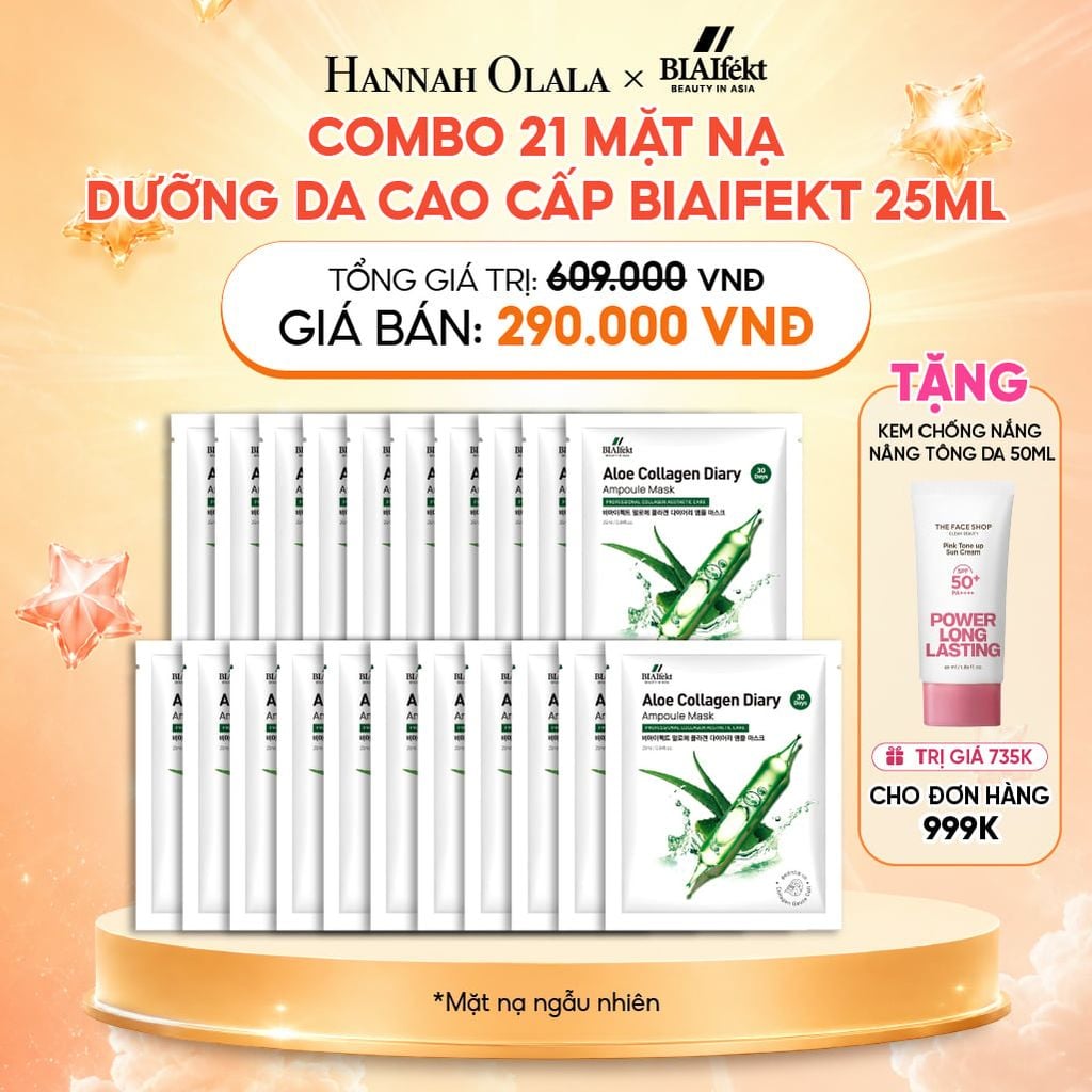  COMBO 21 MẶT NẠ DƯỠNG DA CAO CẤP BIAIFEKT 25ML 