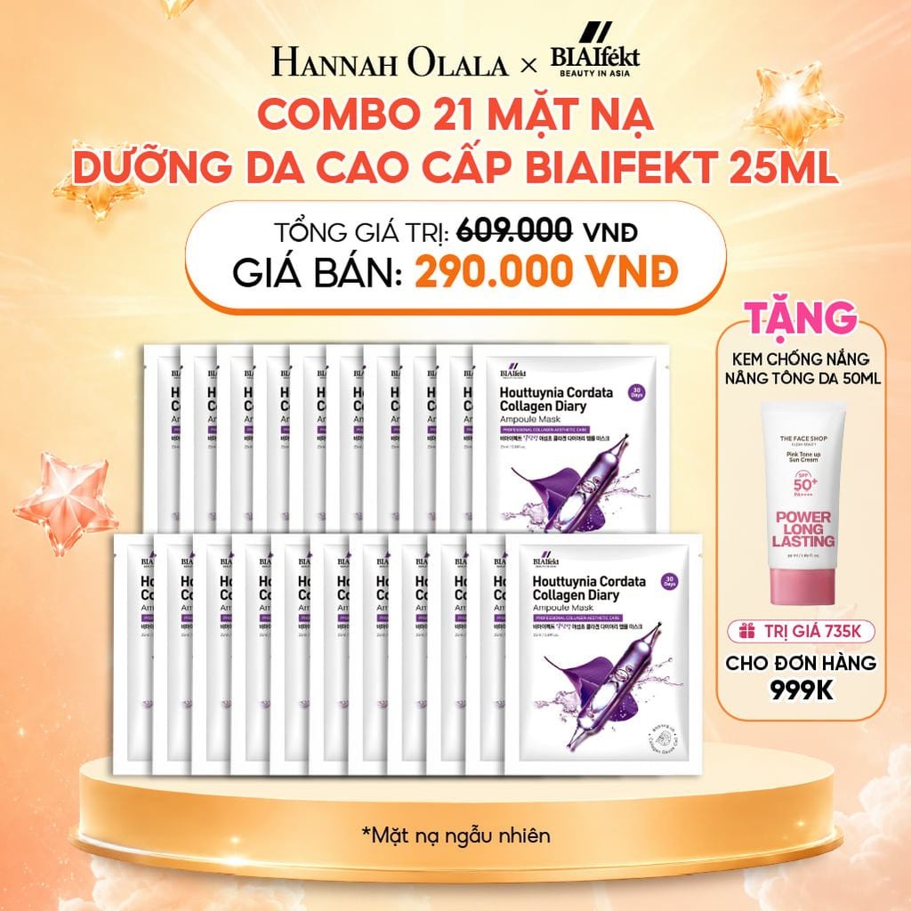  COMBO 21 MẶT NẠ DƯỠNG DA CAO CẤP BIAIFEKT 25ML 